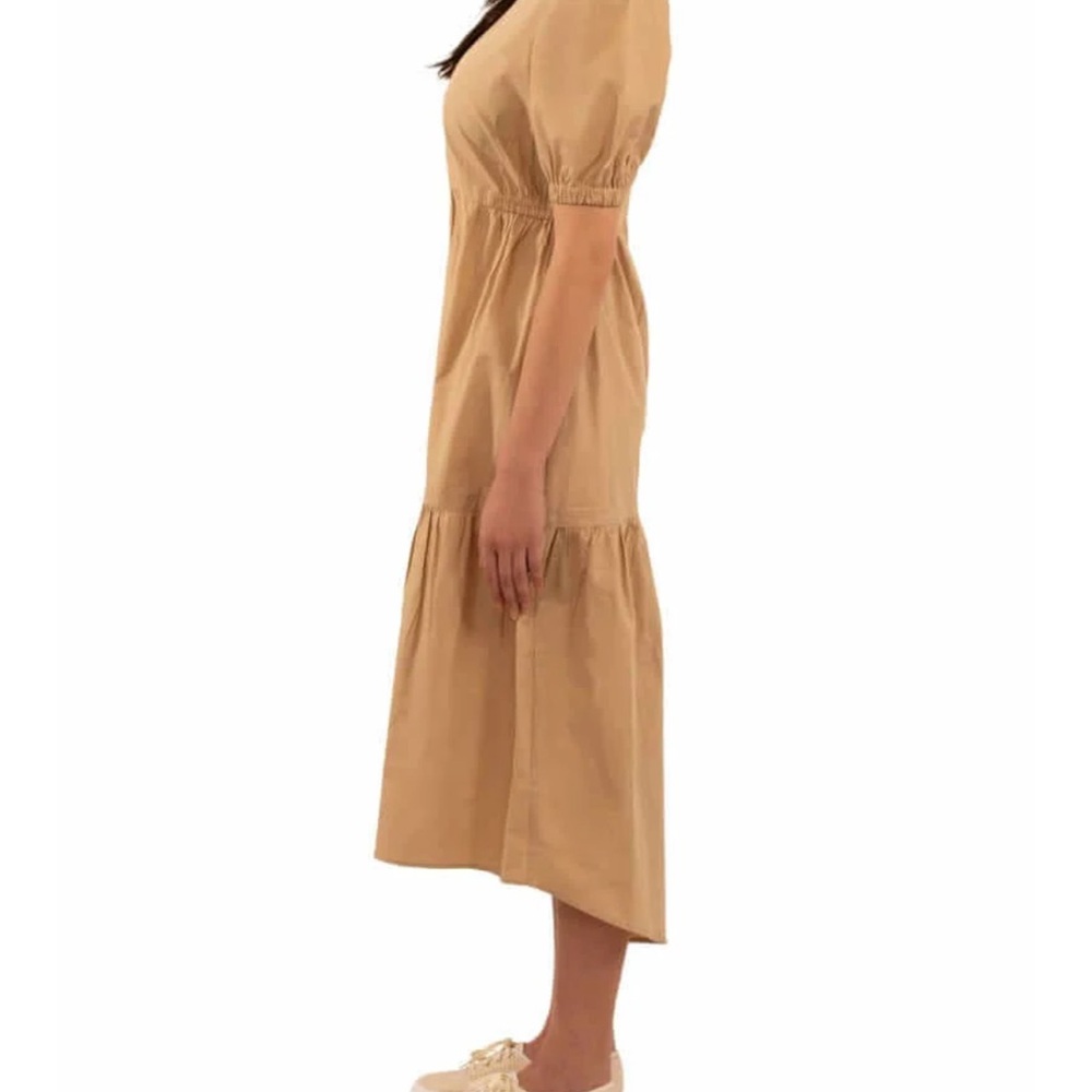Gretchen Scott Designs Tan Tiered Sundress